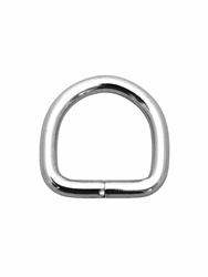 Półkółka kaletnicze do torebki szelek kombinezonu paska 20 mm  wysoka, srebrne 1 szt.