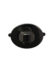 Zapięcie torebki w kształcie owalu 1 szt. Czarny nikiel