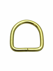 Półkółka kaletnicze do torebki szelek kombinezonu paska 25 mm  wysoka, złota 1 szt.