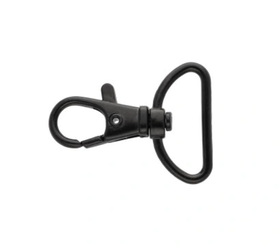 Karabińczyki zapięcie typ 25 rybka czarny nikiel 100 szt.