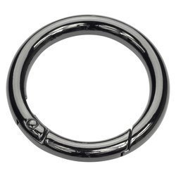 Otwierane kółko metalowe do toreb typu szekla czarne 35/6
