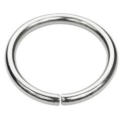 Kółko kaletnicze do torebki szelek kombinezonu 30 mm srebrne 100 szt.