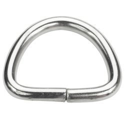 Półkółka kaletnicze do torebki szelek kombinezonu paska 25 mm srebrne 10 szt.