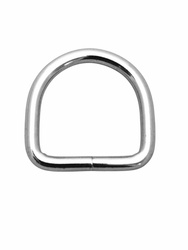 Półkółka kaletnicze do torebki szelek kombinezonu paska 25 mm  wysoka, srebrne 1 szt.