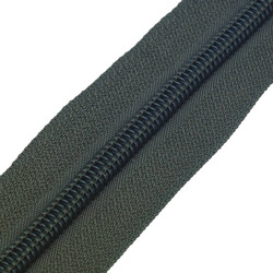 Taśma suwakowa zamek błyskawiczny grafitowa 1mb