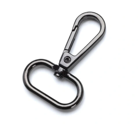 Karabińczyki zapięcie typ 25 czarny nikiel