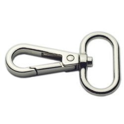 Karabińczyki zapięcie typ 25K rybka srebrny