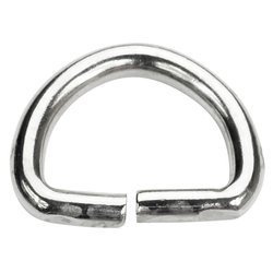 Półkółka kaletnicze do torebki szelek kombinezonu paska 21 mm srebrne 10 szt.