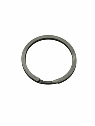 Kółka płaskie do kluczy breloków 25 mm 100 szt. czarne