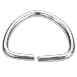 Półkółka kaletnicze do torebki szelek kombinezonu paska 21 mm srebrne 100 szt.