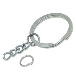 Kółka płaskie do breloków 23 mm10 szt.