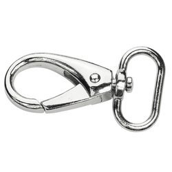 Karabińczyki zapięcie typ 20-A rybka srebrny 10 szt.