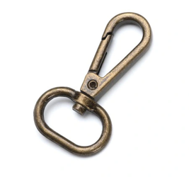 Karabińczyki zapięcie 20 rybka stare złoto