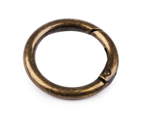 Otwierane kółko metalowe do toreb typu szekla miedziane  20/5