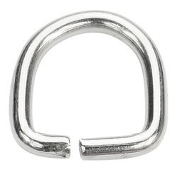 Półkółka kaletnicze do torebki szelek kombinezonu paska 15 mm srebrne 100 szt.