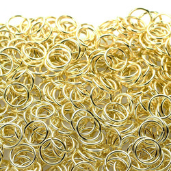 Kółka stalowe ø 10 mm 1 kg(1700 szt) złote