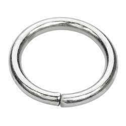 Kółko kaletnicze do torebki szelek kombinezonu 15 mm srebrne 10 szt.