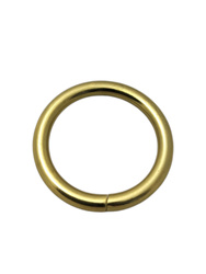 Kółko kaletnicze do torebki szelek kombinezonu 25 mm złote 100 szt.