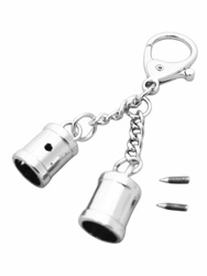 Końcówka do rzemienia z łańcuszkiem przedłużającym – 10,5 mm, srebrna