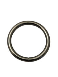 Kółko kaletnicze do torebki szelek kombinezonu 37 mm czarny nikiel 10 szt.