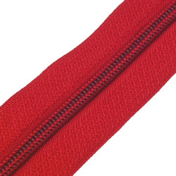 Taśma suwakowa zamek błyskawiczny czerwona 1mb