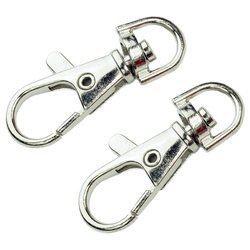 Karabińczyki zapięcie typ KBA1 rybka srebrny 2 szt.