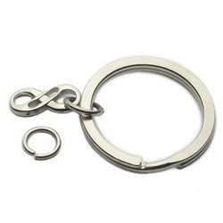 Kółka metalowe do breloków 25 mm 10 szt. baza z łącznikiem