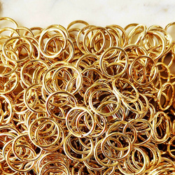 Kółka stalowe ø 12 mm 1 kg (1500 szt) złote