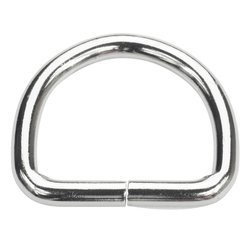 Półkółka kaletnicze do torebki szelek kombinezonu paska 32 mm srebrne 100 szt.