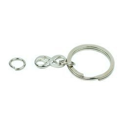 Kółka metalowe do breloków 20 mm 100 szt. baza z łącznikiem typu C3