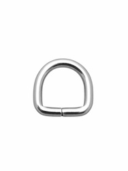 Półkółka kaletnicze do torebki szelek kombinezonu paska 13 mm srebrne 1 szt.