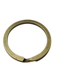 Kółka płaskie do kluczy breloków 20 mm 10 szt. stare złoto