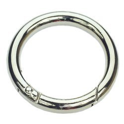Otwierane kółko metalowe do toreb typu szekla srebrne 90/8