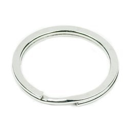 Kółka płaskie do kluczy breloków 25 mm 10 szt.