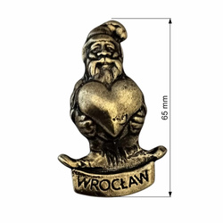 Magnes – Wrocławski Krasnal z sercem  (odlewany ze znalu)
