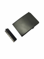 Klamra do taśmy zaciskowa do paska z końcówką 40 mm czarny mat