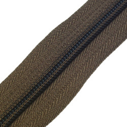 Taśma suwakowa zamek błyskawiczny brązowa 1mb