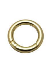 Otwierane kółko metalowe do toreb typu szekla złote 16/4