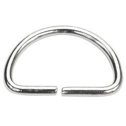 Półkółka kaletnicze do torebki szelek kombinezonu paska 31 mm srebrne 100 szt.