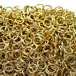 Kółka stalowe ø 8 mm 1 kg(1900 szt) złote