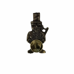 Kominiarz portfelowy 1 grosz ze Znalu w Pokryciu Niklowym – Stare Złoto ( 49 mm)