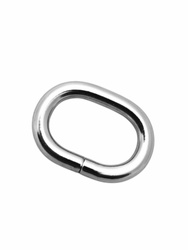 Owal kaletniczy do torebki szelek kombinezonu paska 26 mm srebrny