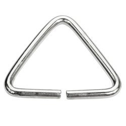 Trójkąty kaletnicze do torebki szelek kombinezonu paska 41 mm srebrne 10 szt.