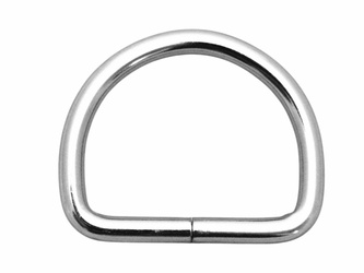 Półkółka kaletnicze do torebki szelek kombinezonu paska 30 mm , srebrne 1 szt.