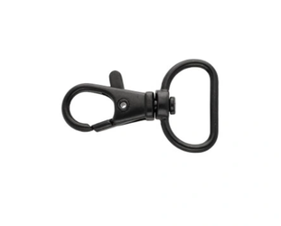 Karabińczyki zapięcie typ 20 rybka czarny nikiel 100 szt.