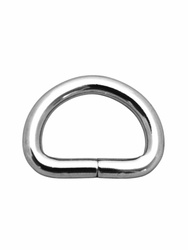 Półkółka kaletnicze do torebki szelek kombinezonu paska 20 mm srebrne 1 szt.