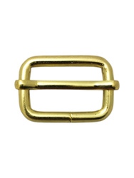 Metalowa klamra regulacyjna 25 mm – złoty kolor, solidne zapięcie do pasków i taśm 10 szt.