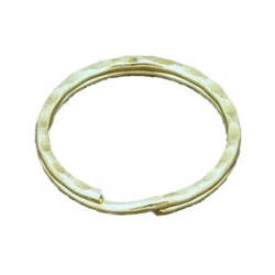 Kółka grawerowane do kluczy breloków 20 mm 10 szt. złote