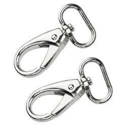 Karabińczyk zapięcie typ 20-A rybka srebrny 2 szt.