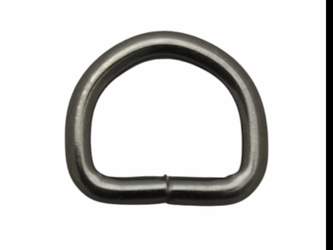 Półkółka kaletnicze do torebki szelek kombinezonu paska 16 mm czarny nikiel  1 szt.